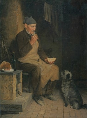 A man and his dog